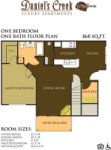 1 bedroom / 1 bath